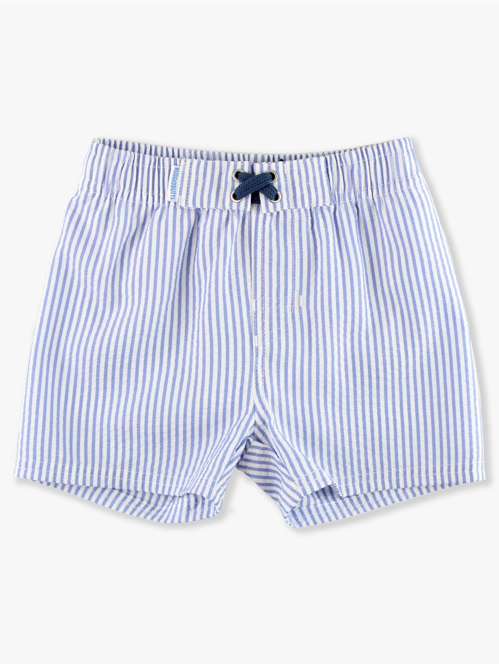 Rugged Butts Classic Swim Trunks - 18-24M Blue Seersucker